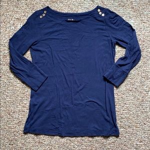 Navy boatneck lily pulitzer 3/4 sleeve